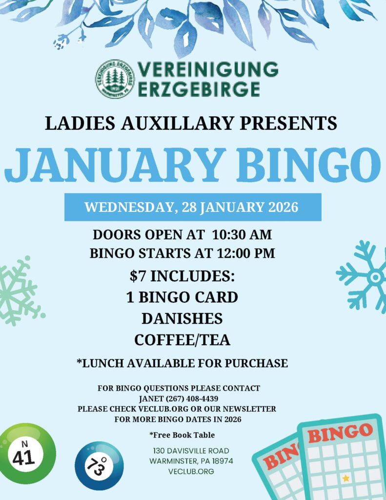 VE Club Bingo Night