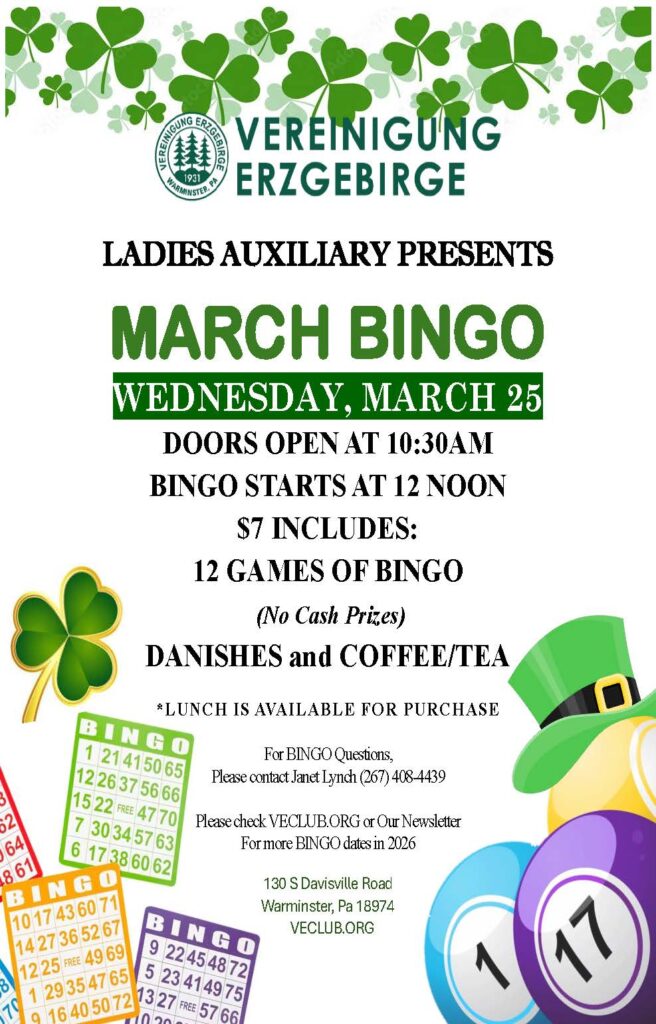 March 2026 Bingo Flyer
